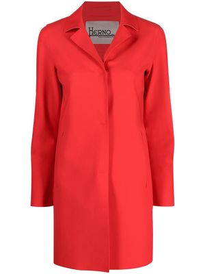 Herno First Act single-breasted coat - Red