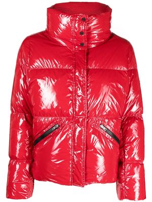 Herno funnel-neck puffer jacket - Red