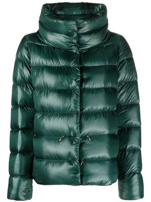 Herno funnel-neck quilted padded jacket - Green