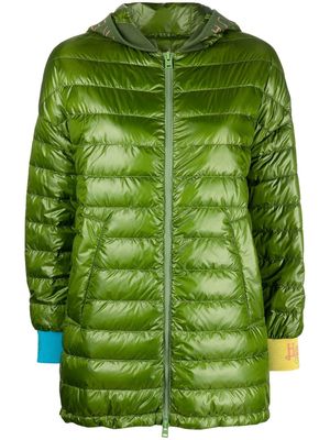 Herno Globe A-line puffer coat - Green