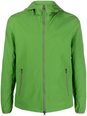 Herno high-neck hooded jacket - Green