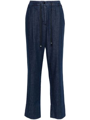 Herno high-rise tapered jeans - Blue