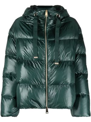 Herno high-shine padded jacket - Green