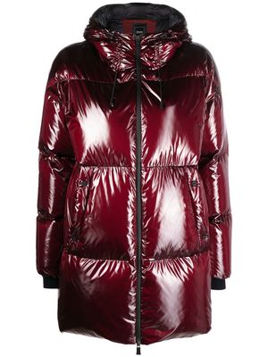 Herno high-shine puffer coat - Red