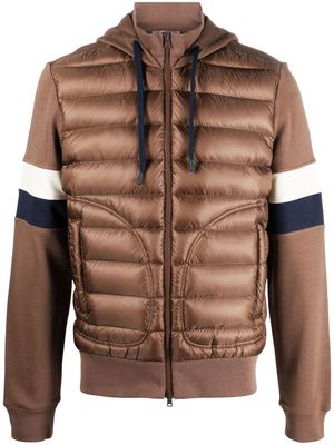 Herno hooded bomber shirt jacket - Brown