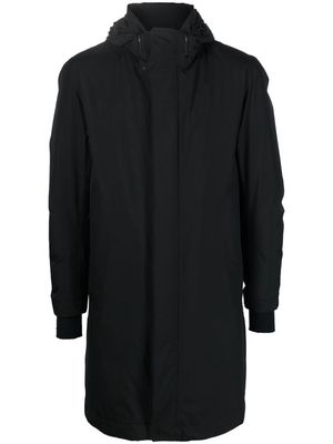 Herno hooded longline padded coat - Black