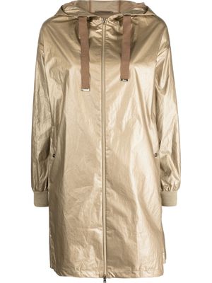 Herno hooded parka coat - Gold