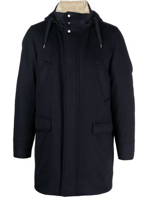 Herno hooded zipped parka - Blue