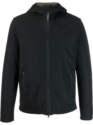 Herno hooded zipped-up jacket - Black