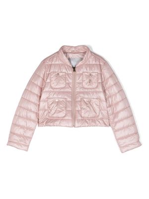 Herno Kids four-pocket puffer jacket - Pink