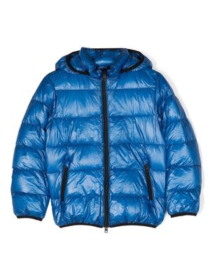 Herno Kids hooded down padded jacket - Blue