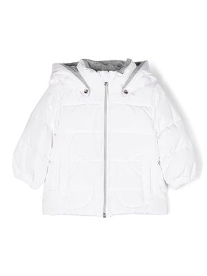 Herno Kids hooded down padded jacket - White