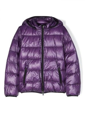 Herno Kids hooded padded jacket - Purple