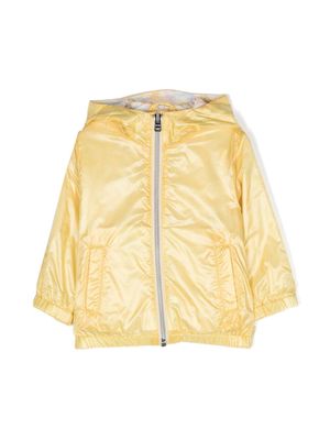 Herno Kids hooded rain jacket - Yellow