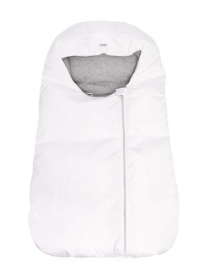 Herno Kids logo-plaque padded sleep bag - White
