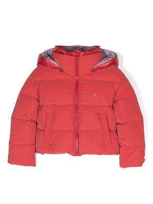 Herno Kids padded down-feather hooded jacket - Red