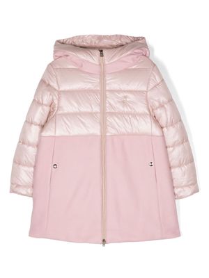 Herno Kids panelled padded coat - Pink