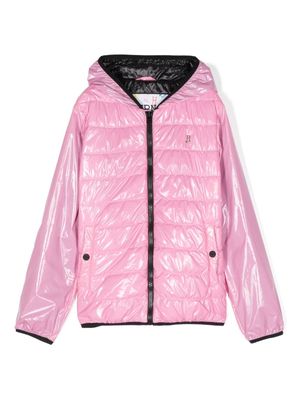 Herno Kids quilted hooded jacket - Pink