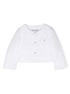 Herno Kids quilted padded jacket - White