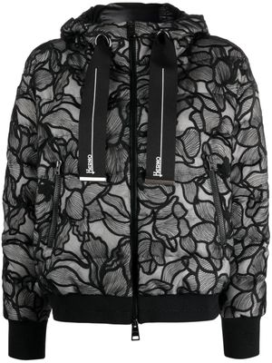 Herno lace-embellished down jacket - Black