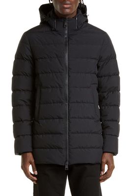 Herno Laminar Gore-Tex® Infinium™ Windstopper® Quilted Down Parka in Black