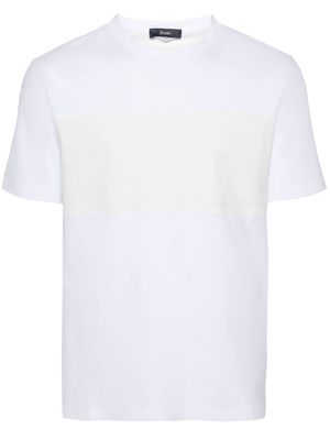 Herno logo-debossed scuba T-shirt - White