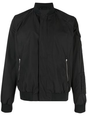 Herno logo-patch bomber jacket - Black