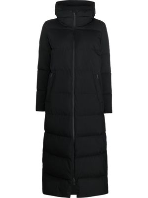 Herno long padded hooded coat - Black