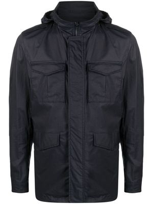 Herno long-sleeve zip-up hoodie jacket - Blue