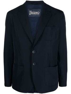 Herno notched-lapel single-breasted blazer - Blue