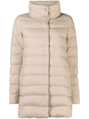 Herno padded funnel neck coat - Neutrals