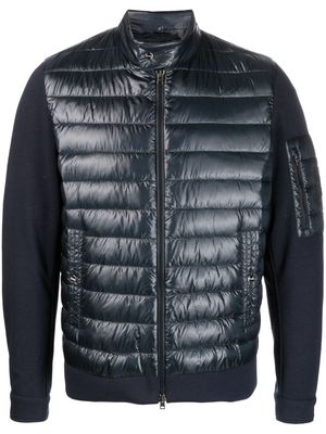 Herno padded-panel zipped jacket - Blue