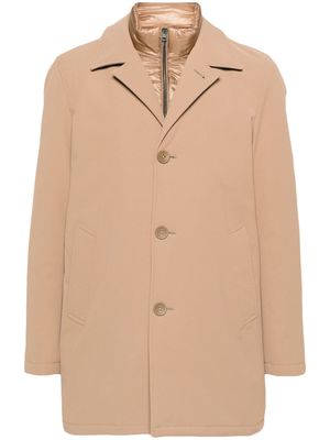 Herno padded single-breasted coat - Neutrals
