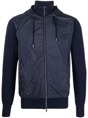 Herno padded zip-up cardigan - Blue