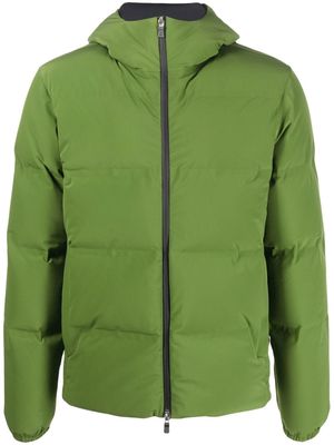 Herno padded zip-up hooded jacket - Green