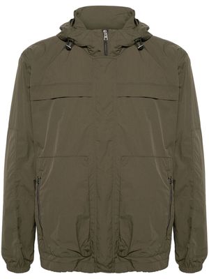 Herno panelled hooded windbreaker - Green