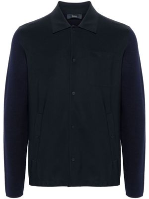 Herno panelled shirt jacket - Blue