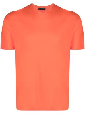 Herno plain cotton T-shirt - Orange
