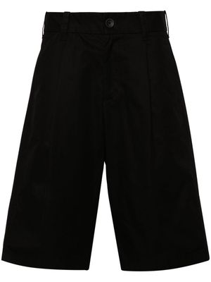 Herno pleat-detail tailored shorts - Black