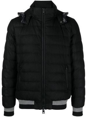 Herno quilted-finish padded jacket - Black