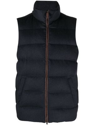 Herno quilted sleeveless gilet - Blue