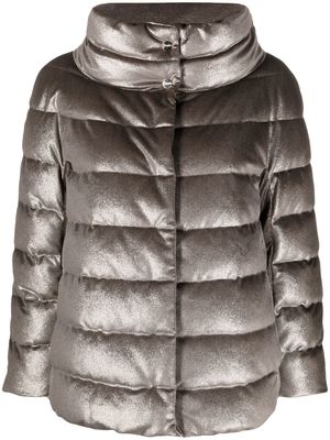 Herno quilted zipped puffer jacket - Grey