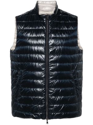 Herno reversible down-feather gilet - Blue