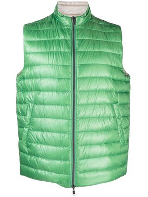 Herno reversible padded vest - Green