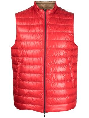 Herno reversible two-tone waistcoat - Red