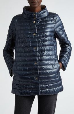 Herno Reversible Ultralight Down Jacket in 9294 Navy To Grey