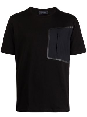 Herno round-neck short-sleeve T-shirt - Black