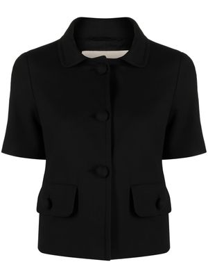 Herno short-sleeve buttoned jacket - Black