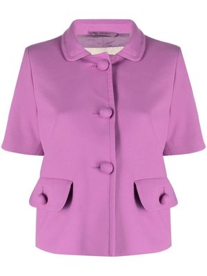Herno short-sleeve buttoned jacket - Pink