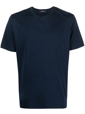Herno short-sleeve cotton T-shirt - Blue